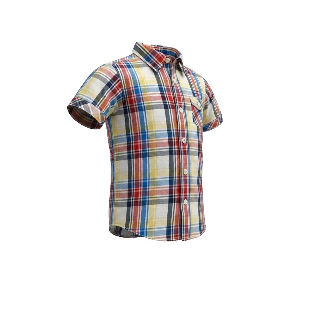 Tommy Hilfiger Boys Kids Summer Button Up Shirt Worn Indigo Size 4